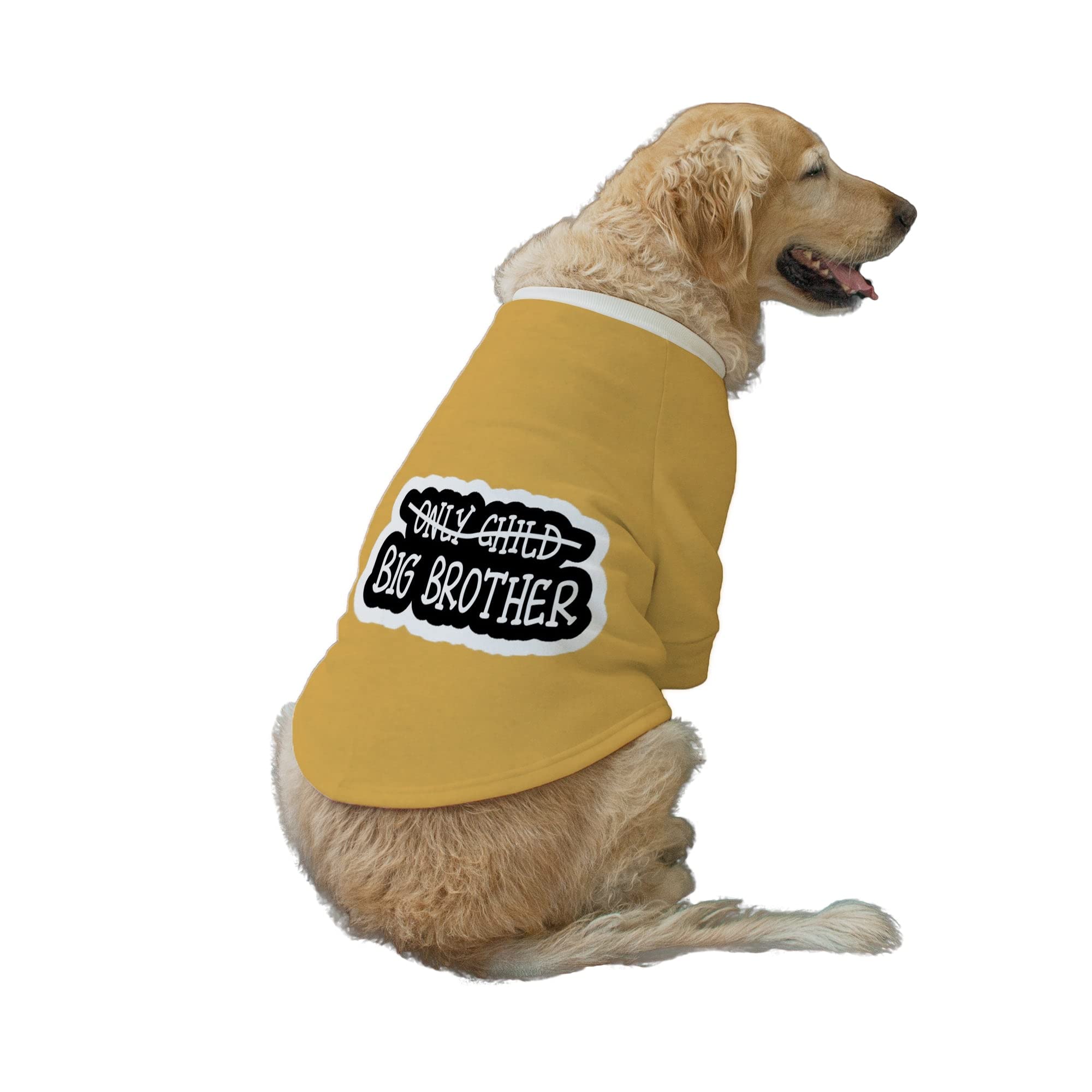 Ruse Big Brother Printed Round Neck Full Sleeves Technical Dog Jacket/Coat for Dog Clothes Winter Apparel Gift for Dogs/Yellow/S (B09Q8L2ZHG) Amazon Price History, Amazon Price Tracker