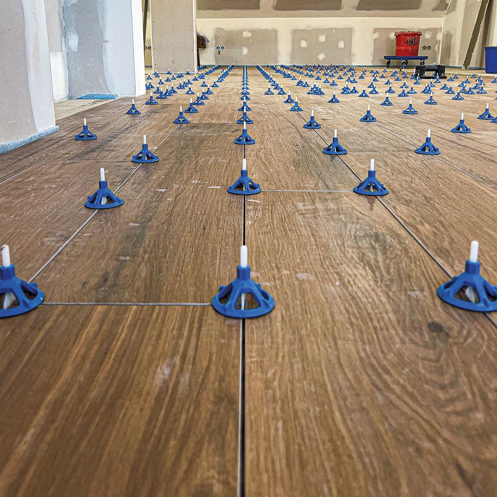 Leveling Gewindelasche, 250 Stück im Eimer, Hochmodernes Fliesen-Nivelliersystem für präzise und kostengünstige Ergebnisse (1,8 mm)