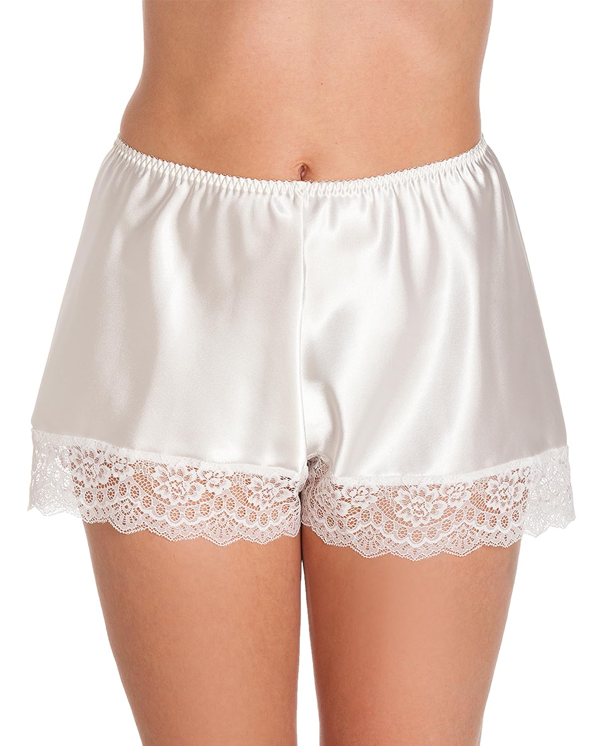 Slumber Hut Womens French Satin Knickers Cream 18-20 Uk