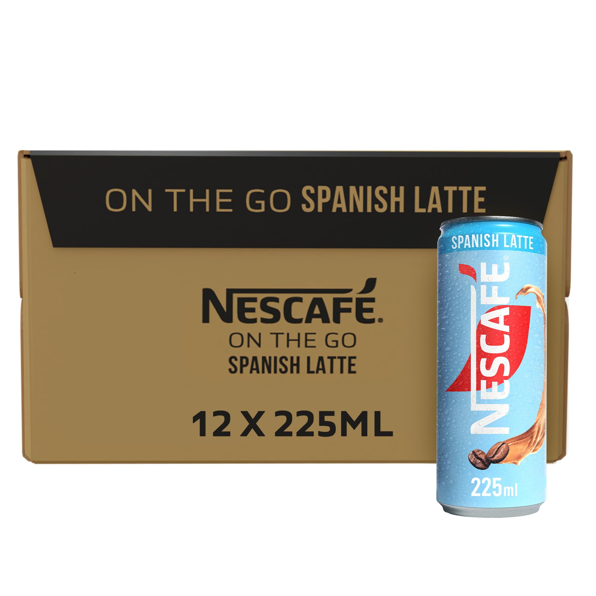 Nescafe Spanish Latte Iced Coffee On-the-go 225ml, 12 Cans