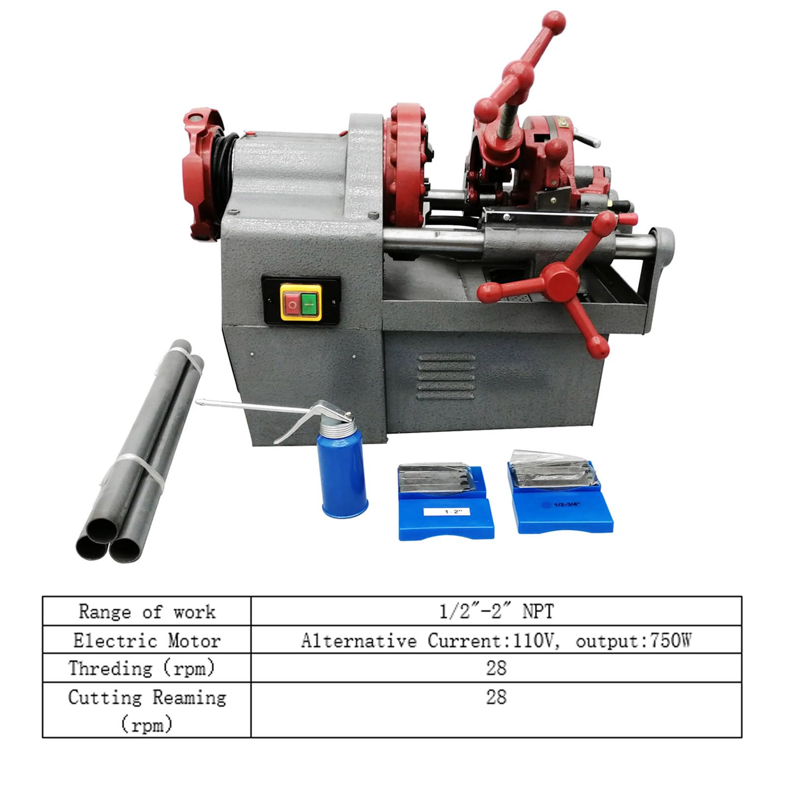 WYDDDARY Electric Pipe Threading Machine Threading Cutter with 1/2