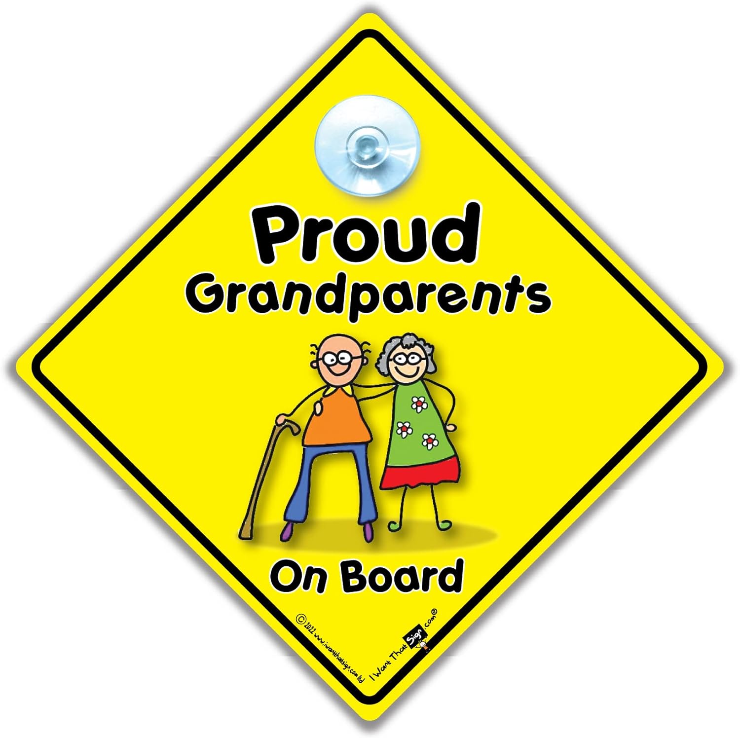 Proud Grandparents On Board Sign, Grandchildren on Board Sign, Baby on