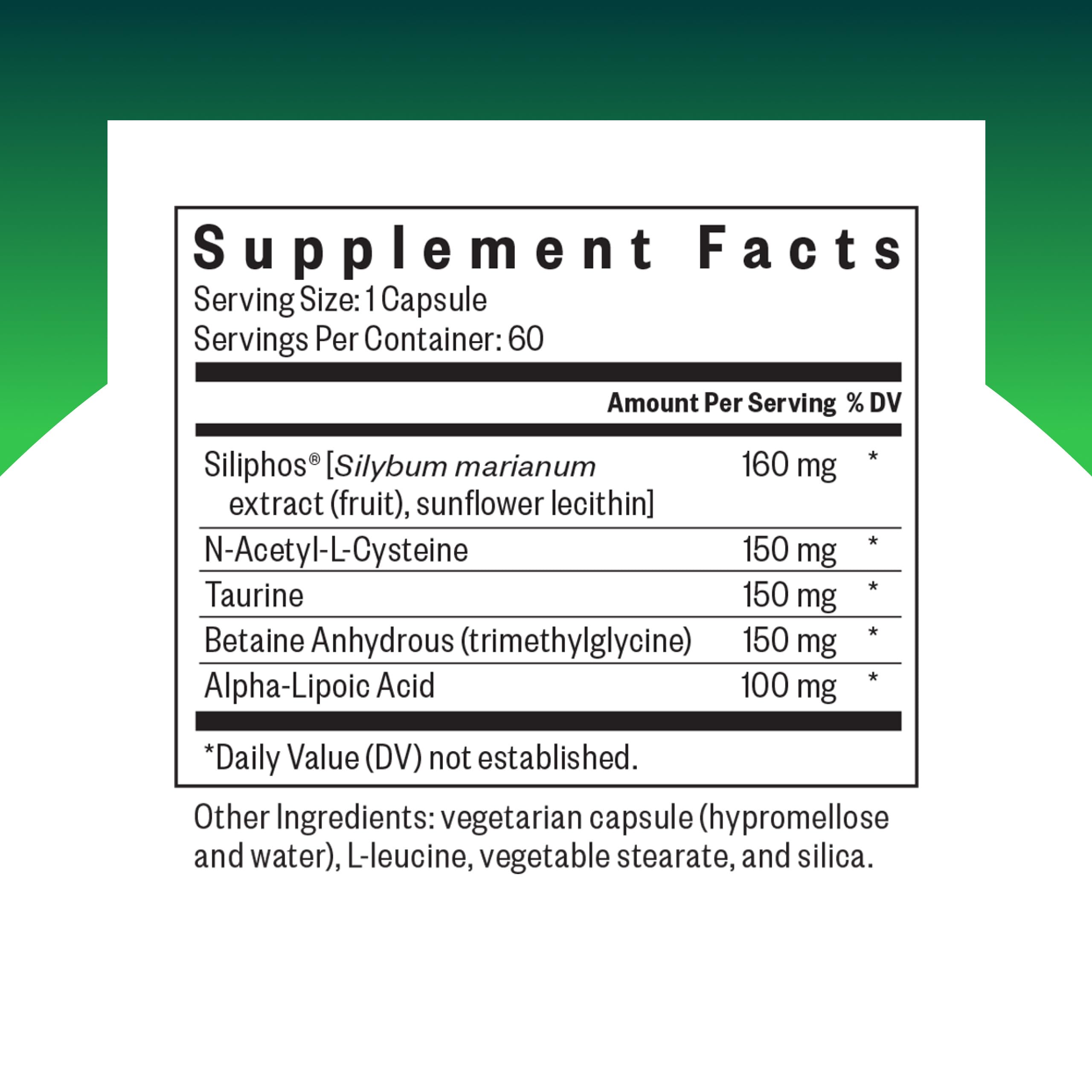 Seeking Health Liver Nutrients, Includes Milk Thistle, 60 Capsules — Amazon image 2