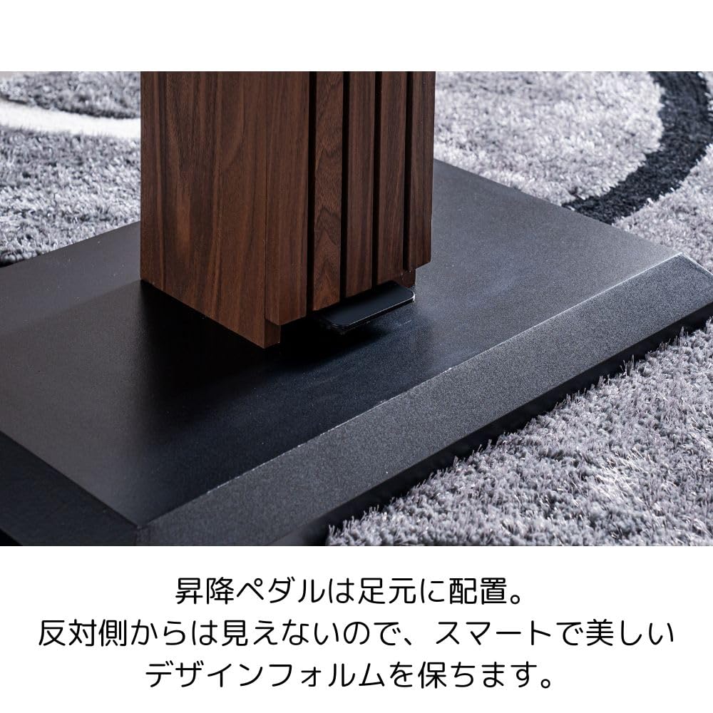 Amazon｜キズに強い セラミック 昇降式テーブル 120 ガス圧 無段階昇降