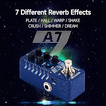 Amazon.com: MOOER A7 Reverb Guitar Pedal Ambiance Versatile