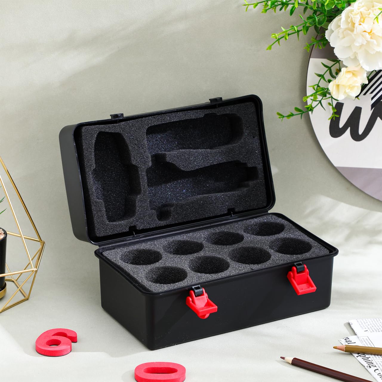 Supvox Gyro Caja de Almacenamiento Battling Top Organizer Case Gyro Travel Aufbewahrungskoffer Koffer Aufbewahrungsbehälter Laptop Battling Top Case Aufbewahrungskoffer