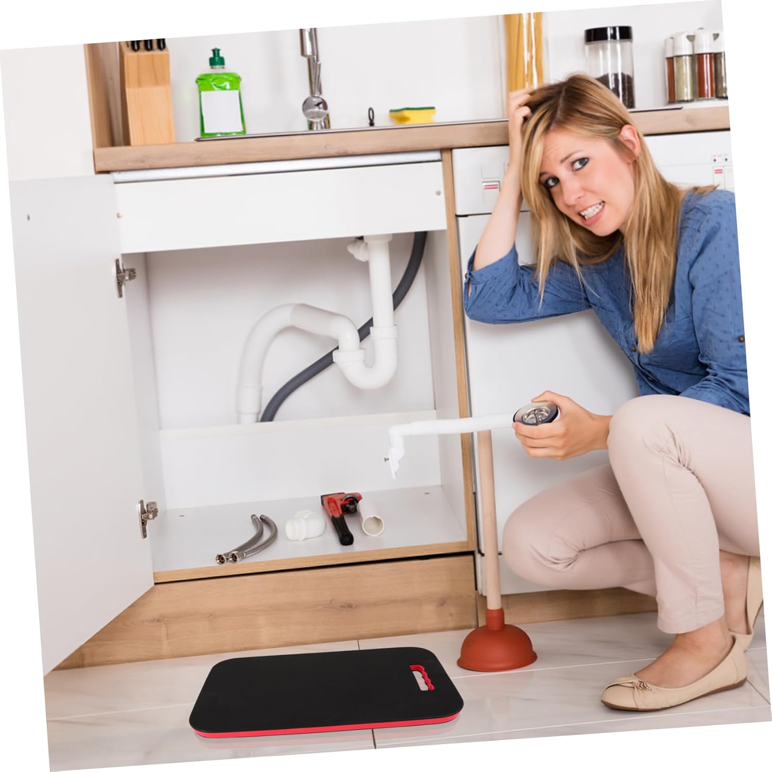 Car Repair Kneeling Pad Durable Mat for Automotive Work Gardening and Household Tasks Comfortable Knee Cushion for DIY Projects Lightweight and Easy to Carry