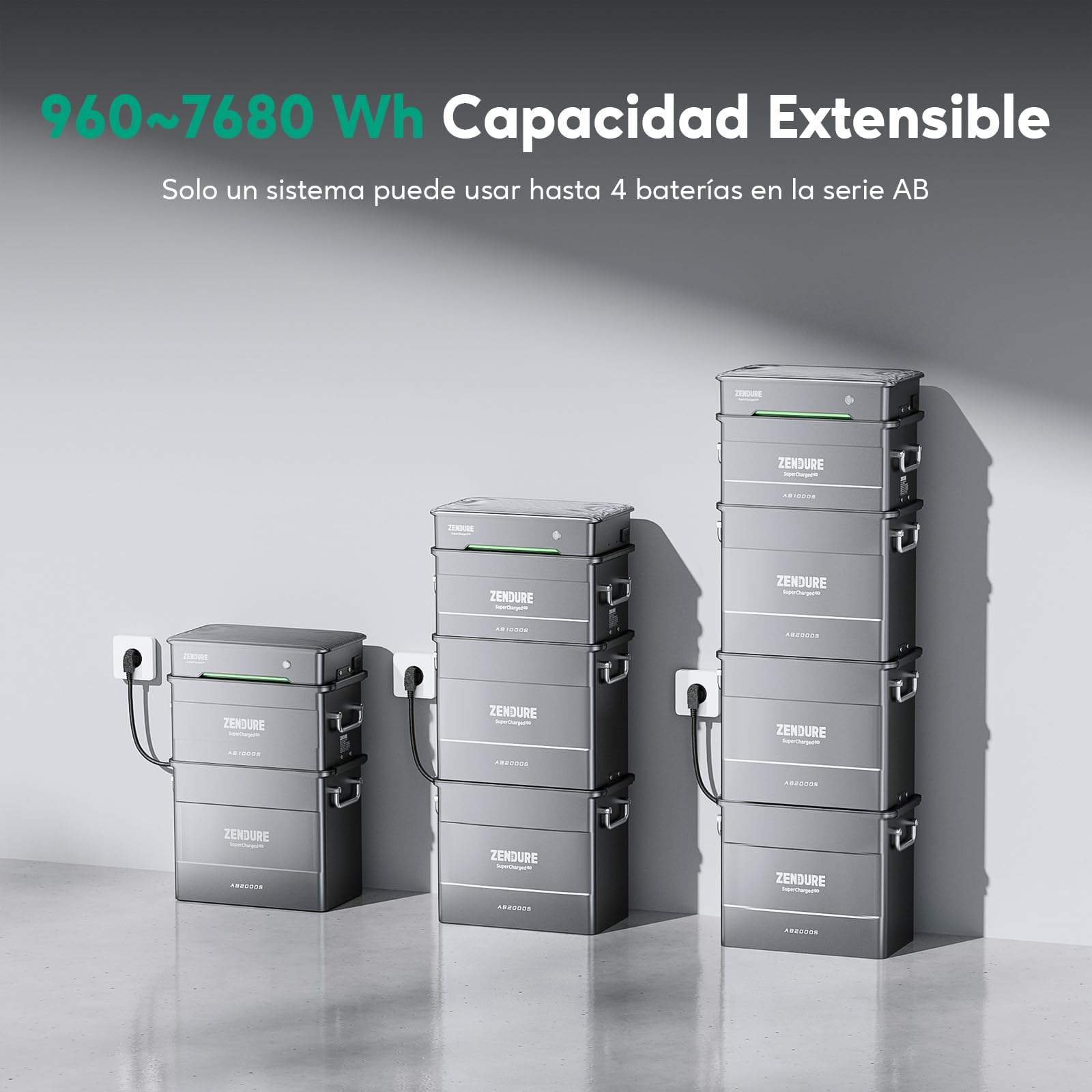 Zendure Solarflow Hub 2000 con AB2000S 1920Wh, Central Eléctrica de Balcón con Entrada Solar 1800W, con APsystems EZ1-M Microinversor 800W, Panel Solar 840W