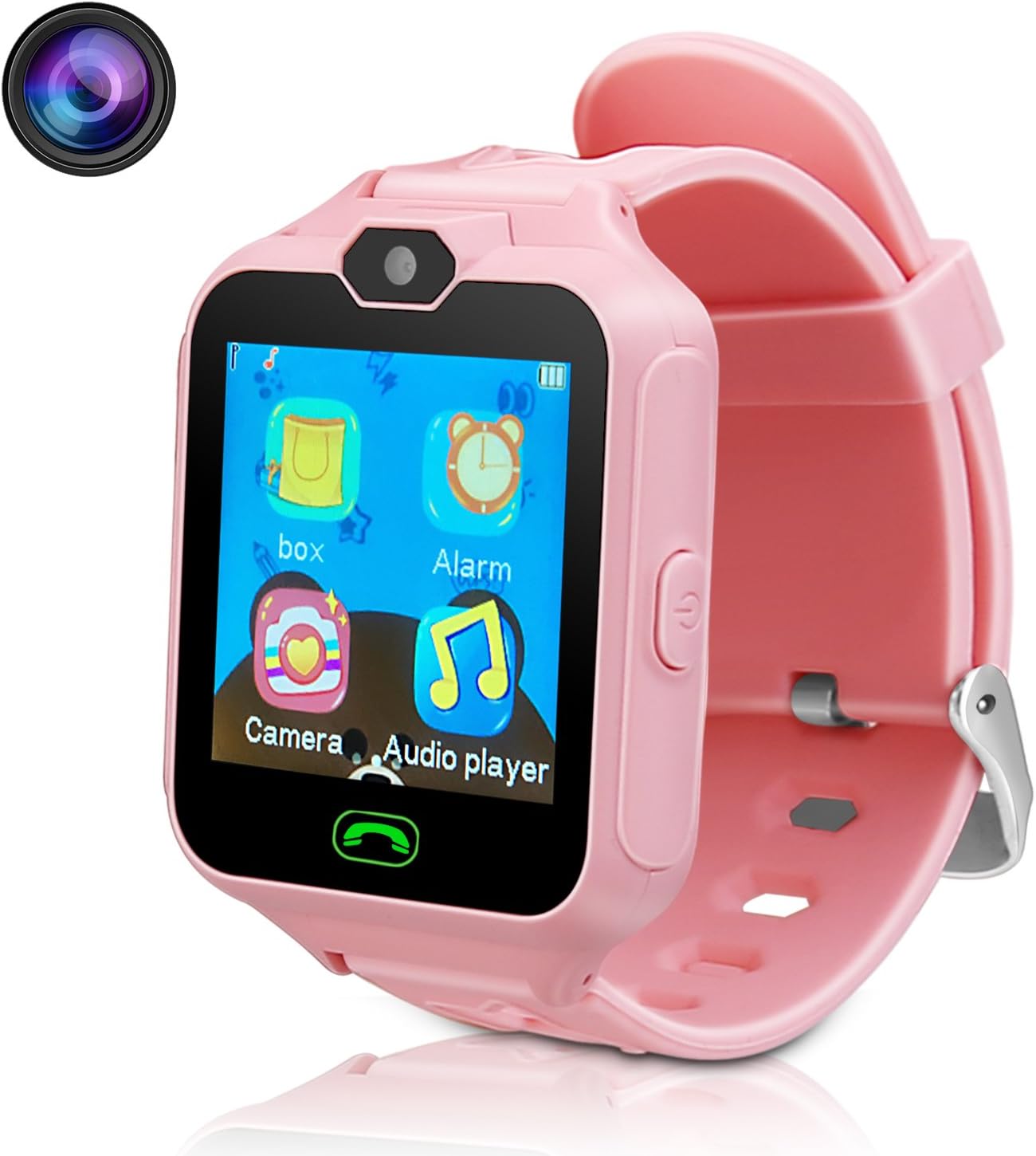 DUIWOIM Kids Smart Watch Phone Watch for Kids Smartwatch Camera Games Touch Screen Cool Toys Smart Watch Gifts for Girls Boys Children (Pink)