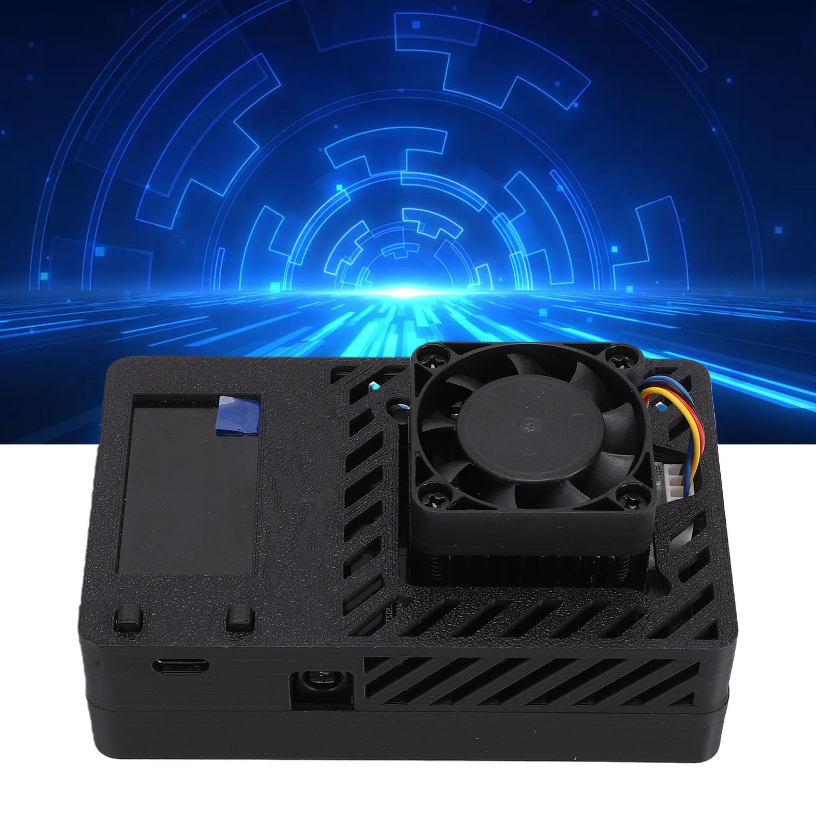 Maszyna do Wydobywania Bitcoinów Koparka Wi-Fi 500 G/s z Wyświetlaczem 1,26 Cala, Port USB C o Niskim Poborze Mocy 13 W/TH, Cichy Wentylator Chłodzący, Koparka Kryptowalut Typu (wtyczka UE)