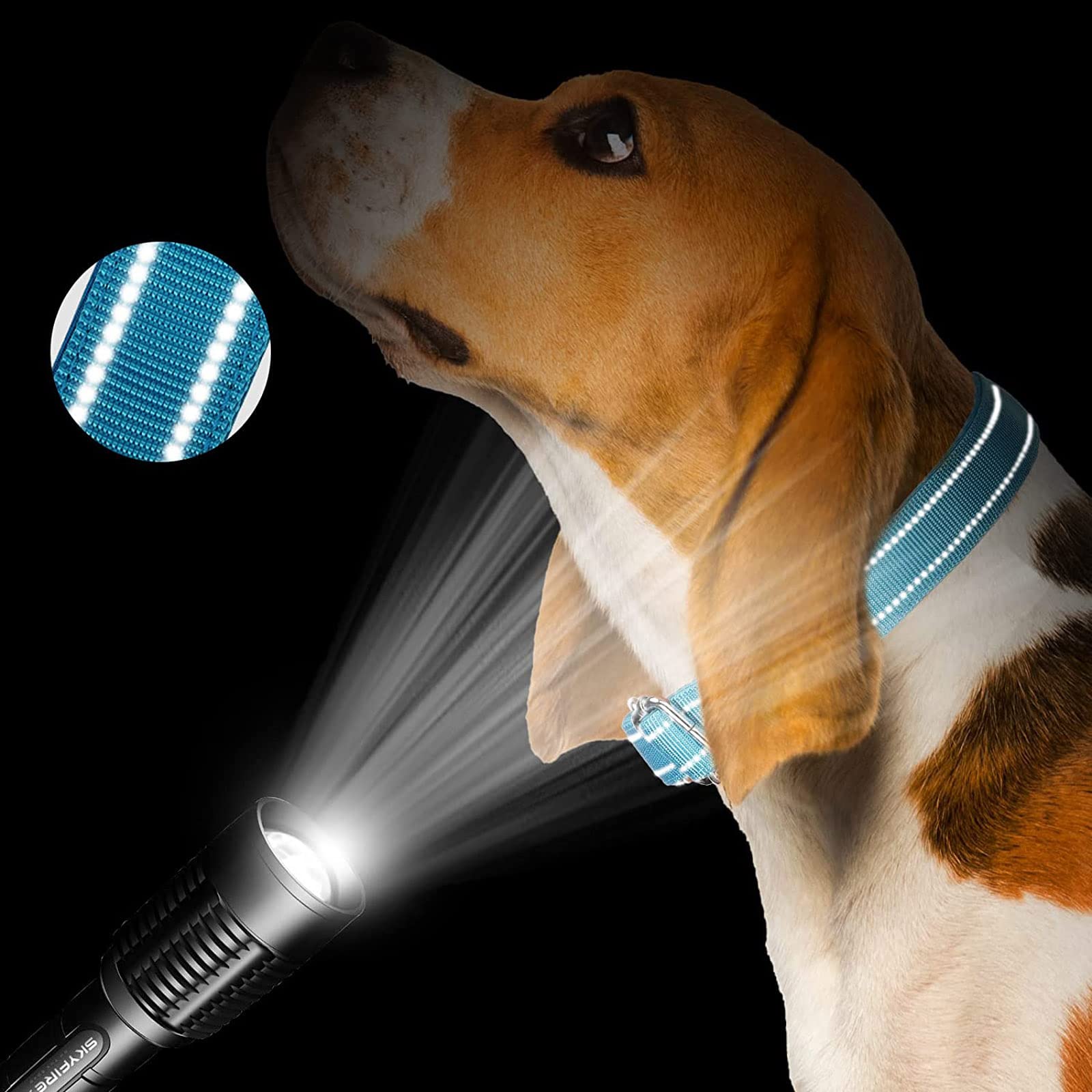 12-Pack Reflective Dog Collars - Adjustable Martingale Collars For Medium Dogs (14-19")