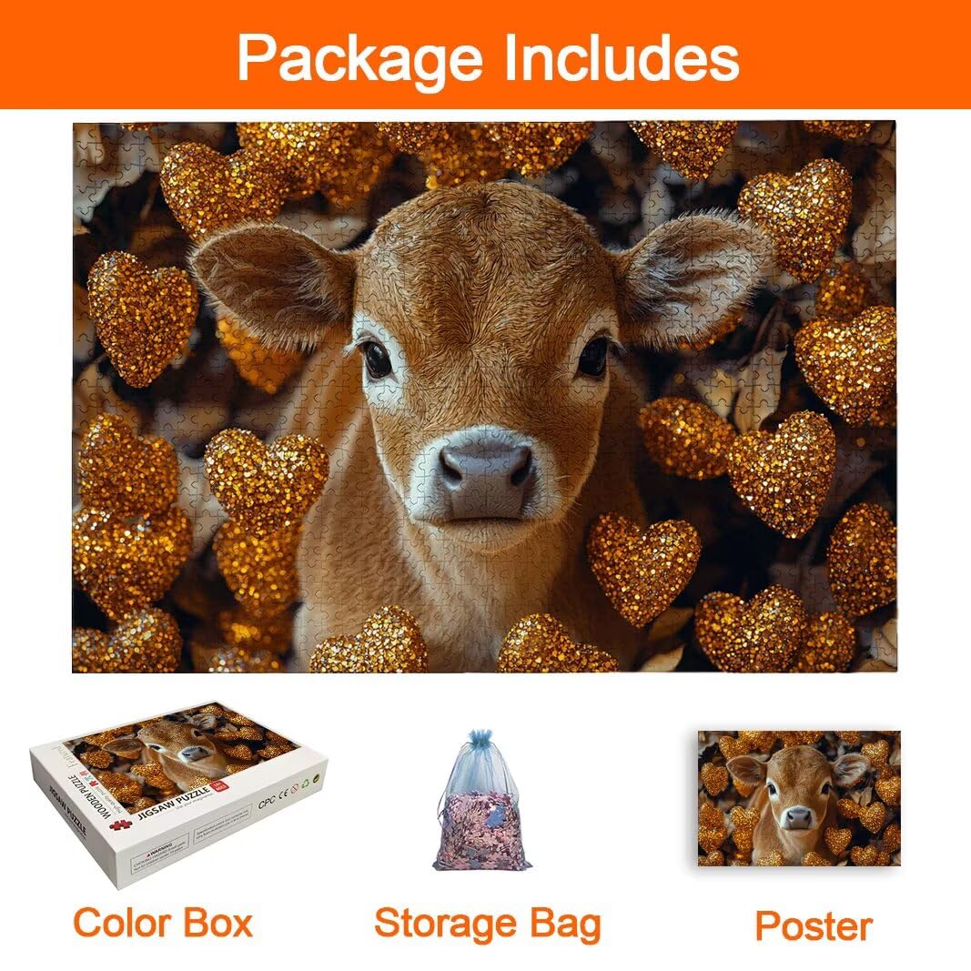 Puzzle Mucca, Puzzle 2000 Pezzi Adulti per Decor, Regalo Donna/Uomo -8780
