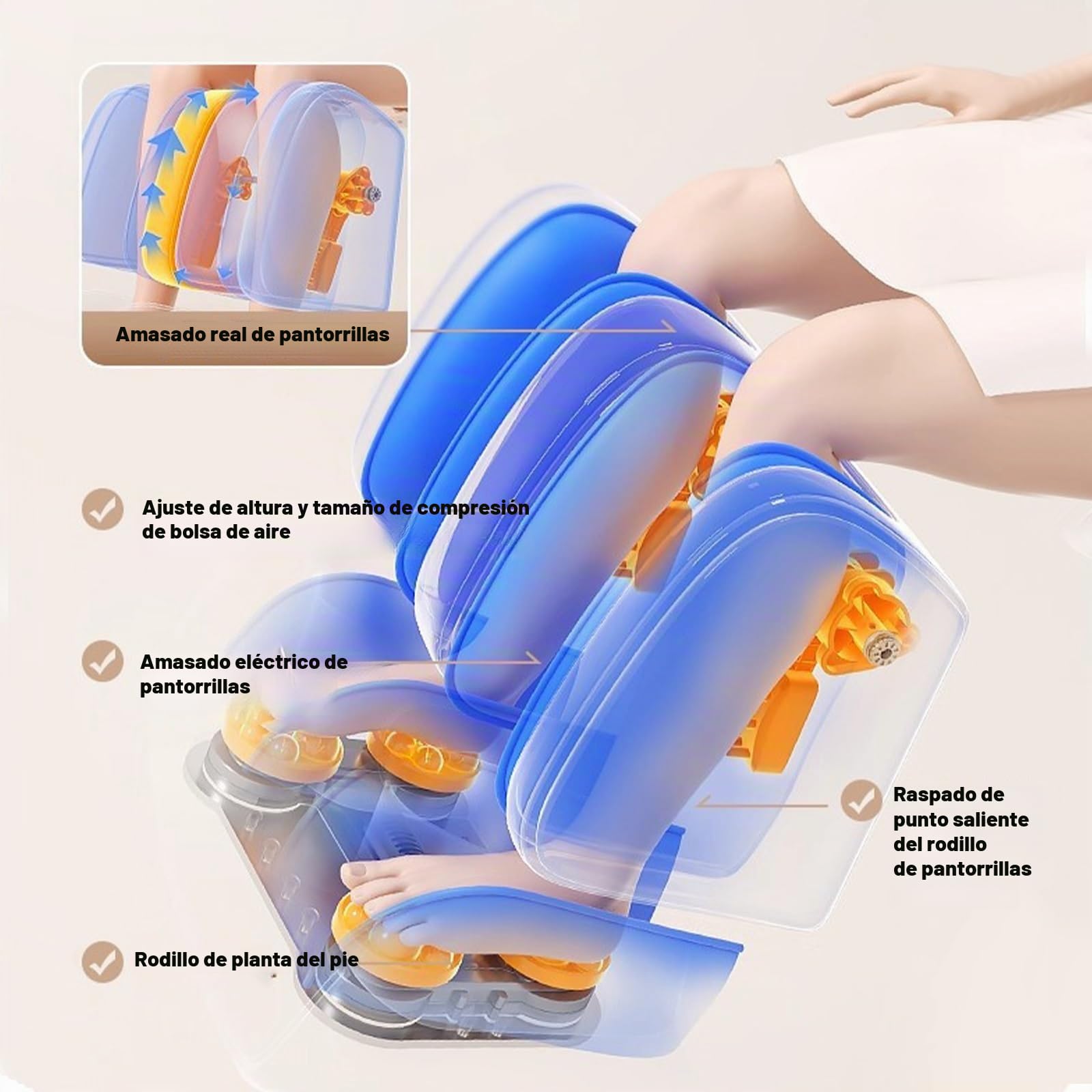 Sillón De Masaje con SL-Track Y Airbags para Todo El Cuerpo, Un Sillón De Masaje De Lujo Adecuado para Uso Doméstico.(Bianco)