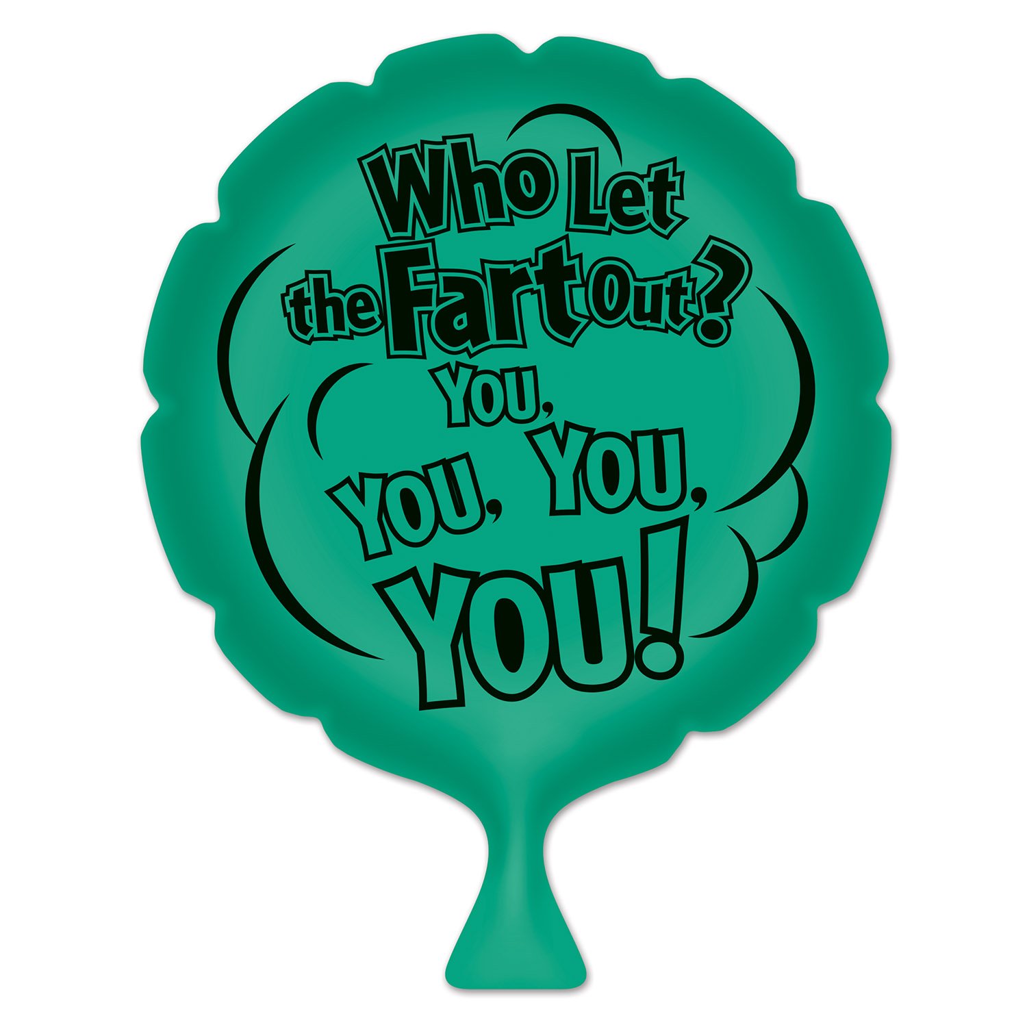 Beistle 54258 Let The Fart Out Whoopee Cushion, Green/Black