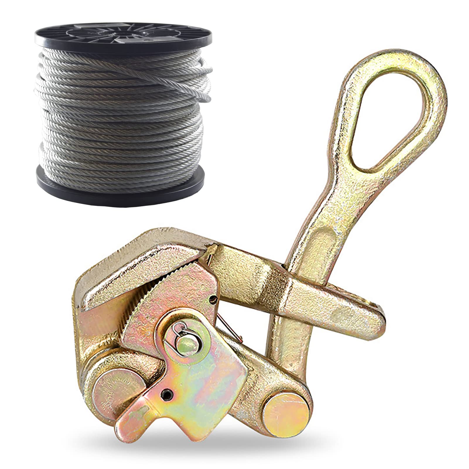 Cambia de Cable de Cable Tirador Ascenso hasta 1T Carga, Tensor Acero Tensor Alambre Alambre Tensores Herramienta Agarre, con Ingeniería Precisión para un Mínimo