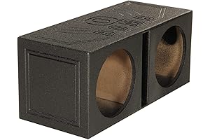 Q Power QBOMB10V Dual 10 Inch Vented Port Subwoofer Sub Box