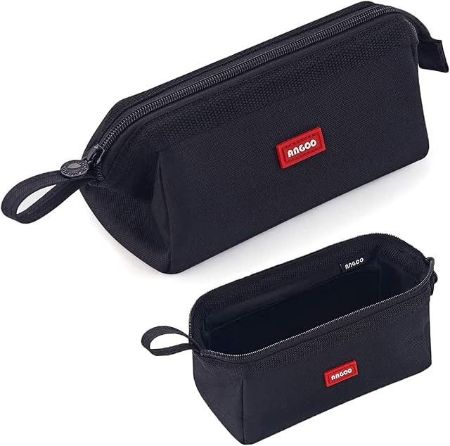 large pencil case boys pencil case for girls pencil case for women aesthetic stationary pencil case for secondary school girls small pencil case large capacity personalised pencil cases big(Black)