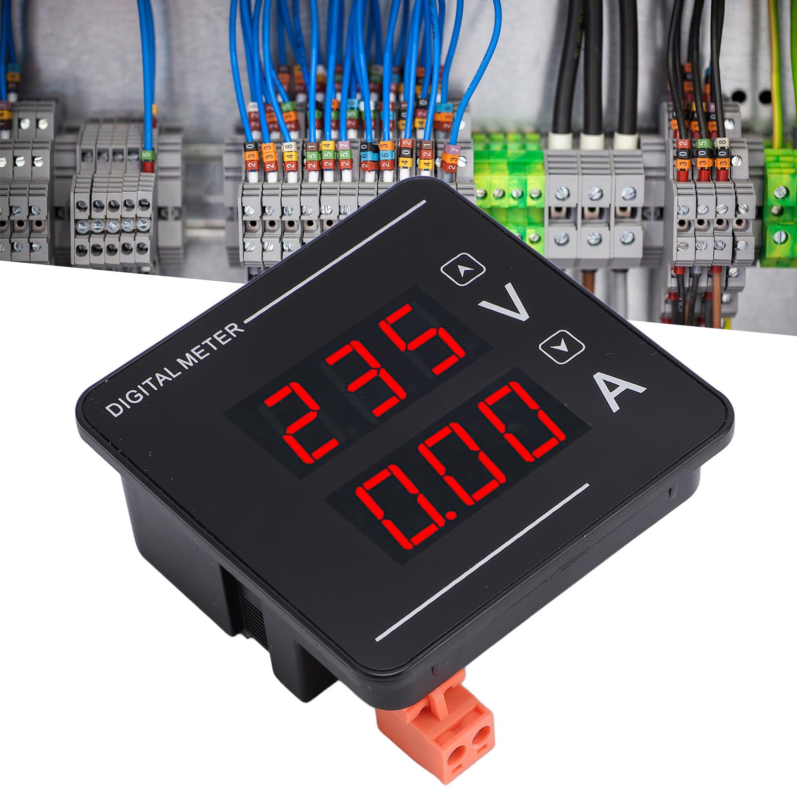 Amazon.co.jp: AC電圧電流計 2in1 50-500V 0-120A パネル埋込 | 赤色