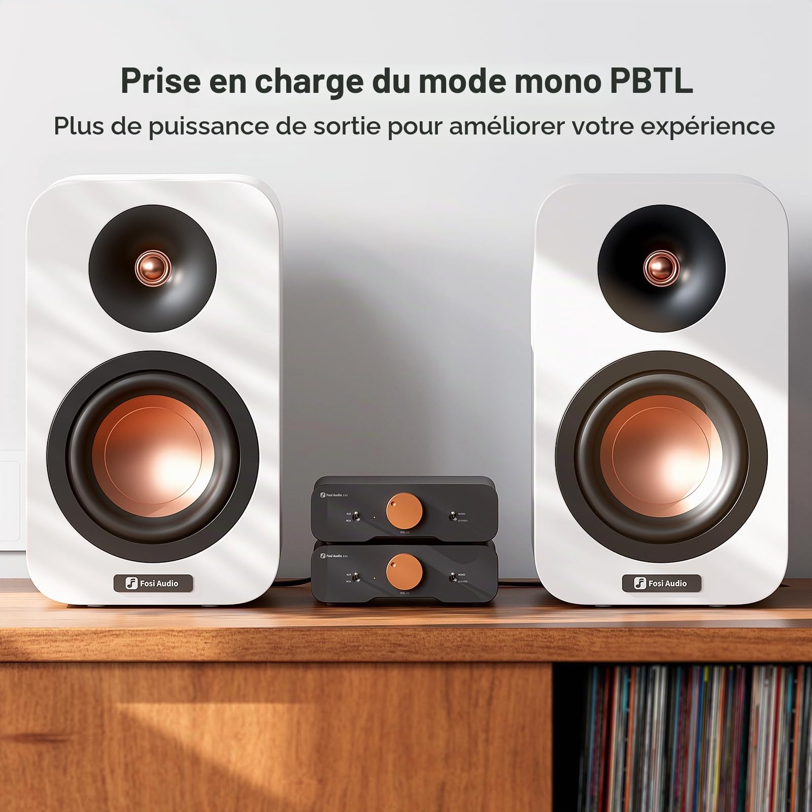 Fosi Audio Préamplificateur DAC de Bureau ZD3, Convertisseur Audio Numérique-Analogique Entièrement Symétrique Buet Amplificateur Stéréo Symétrique ZA3 Composant Audio Domestique Mini Ampli Bundle