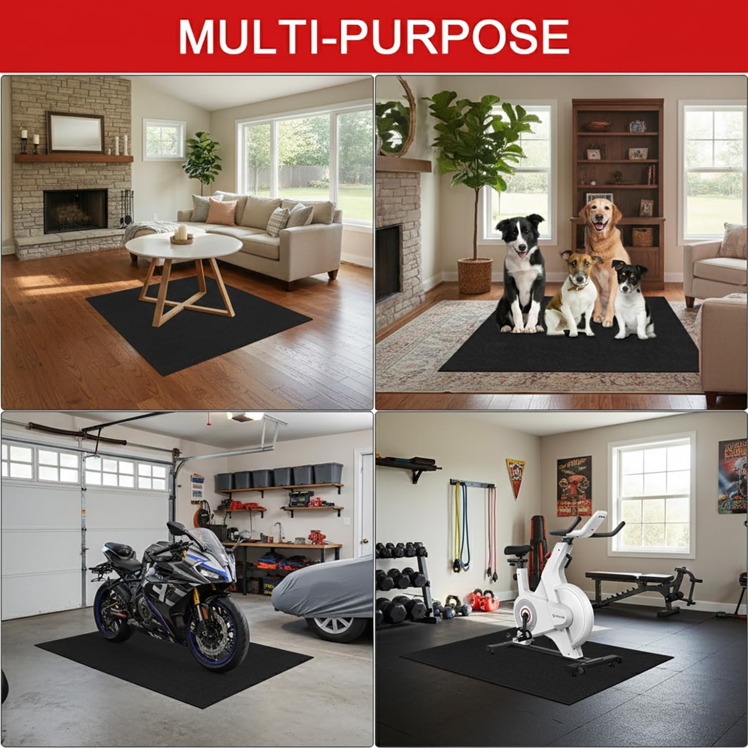 Heavy-Duty Garage Floor Mat 17' x 7'4" - Waterproof Garage Flooring for Cars & SUVs, Durable Garage Mats for Floor, Oil Spill Resistant Garage Pad, Under Car Mat, Garage Rug for Floor, Oil Change Mats - Image 8