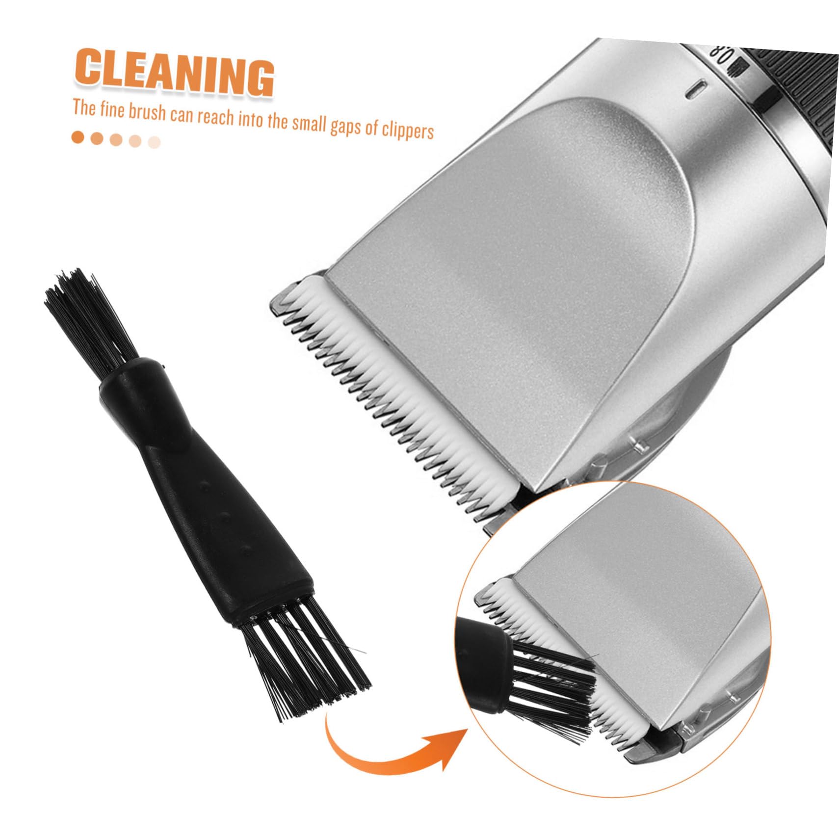 UKCOCO Lot De 20 Brosses De Nettoyage Double Embout Pour Tondeuse Et Rasoir Électrique, Plastique Compact, Nettoyant Précis Pour Hommes, Coiffure Et Entretien Rasage Professionnel