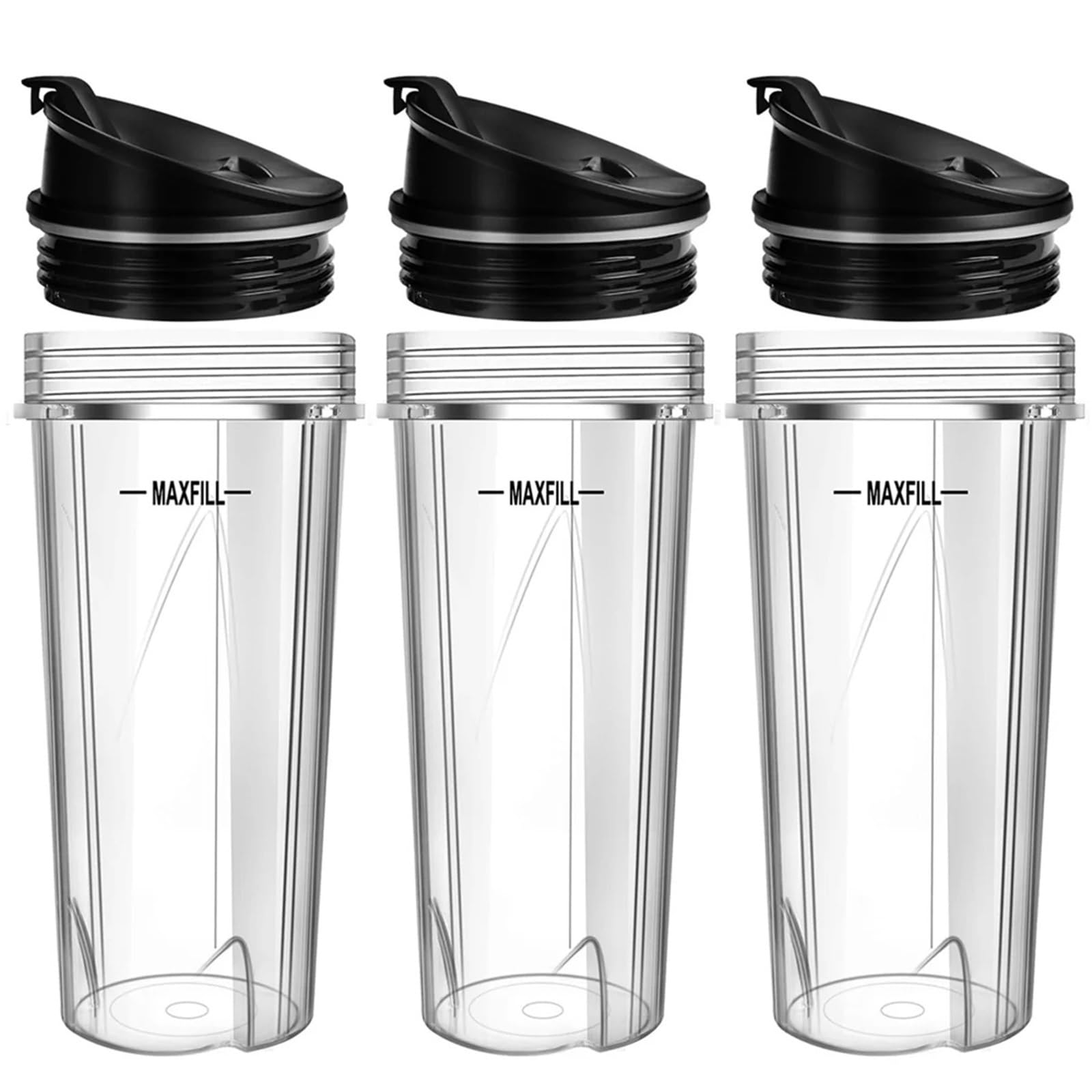 Vasos de licuadora 16oz de alta resistencia con tapas to-go para repuesto QB3001SS