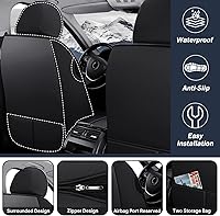 Vista 4 de Funda de asiento de automóvil para Chevrolet Cruze 2011-2019, funda de cojín duradera, resistente al desgaste, impermeable, transpirable, sin olor