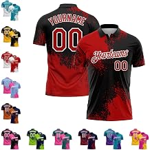 Custom Golf Bowling Polo Shirts Personalized Brush Style Tennis Jerseys Casual Business Work Uniforms for Adult Youth