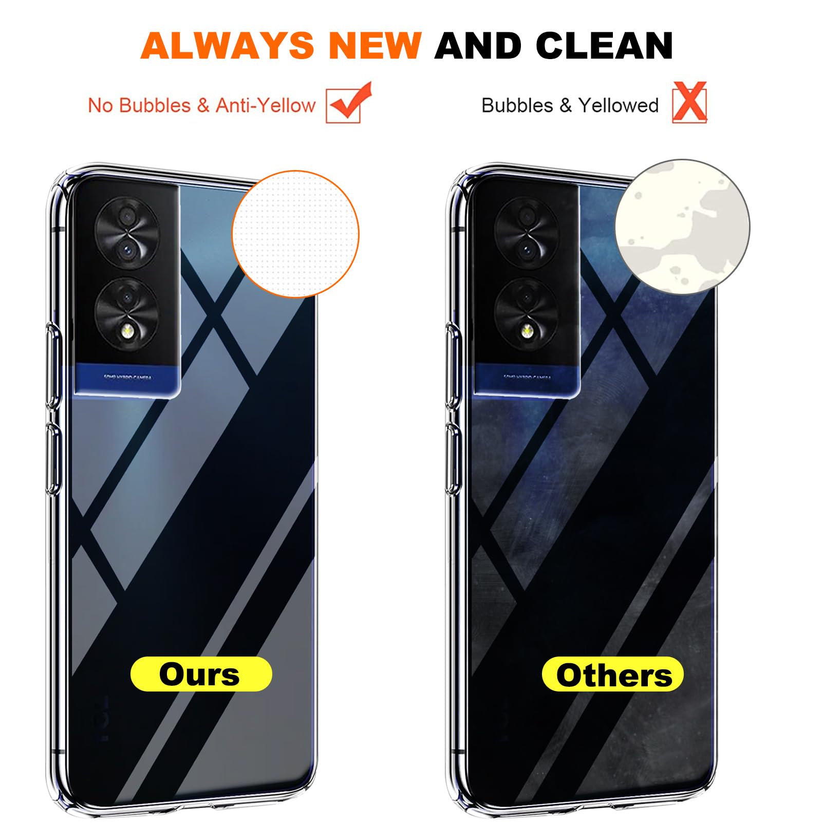 2 Pack Cover per TCL 40 NXTpaper (6.78 Pollici) Custodia