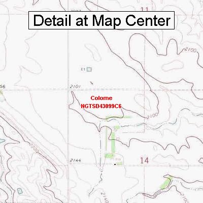 Amazon.com: USGS Topographic Quadrangle Map - Colome, South Dakota ...
