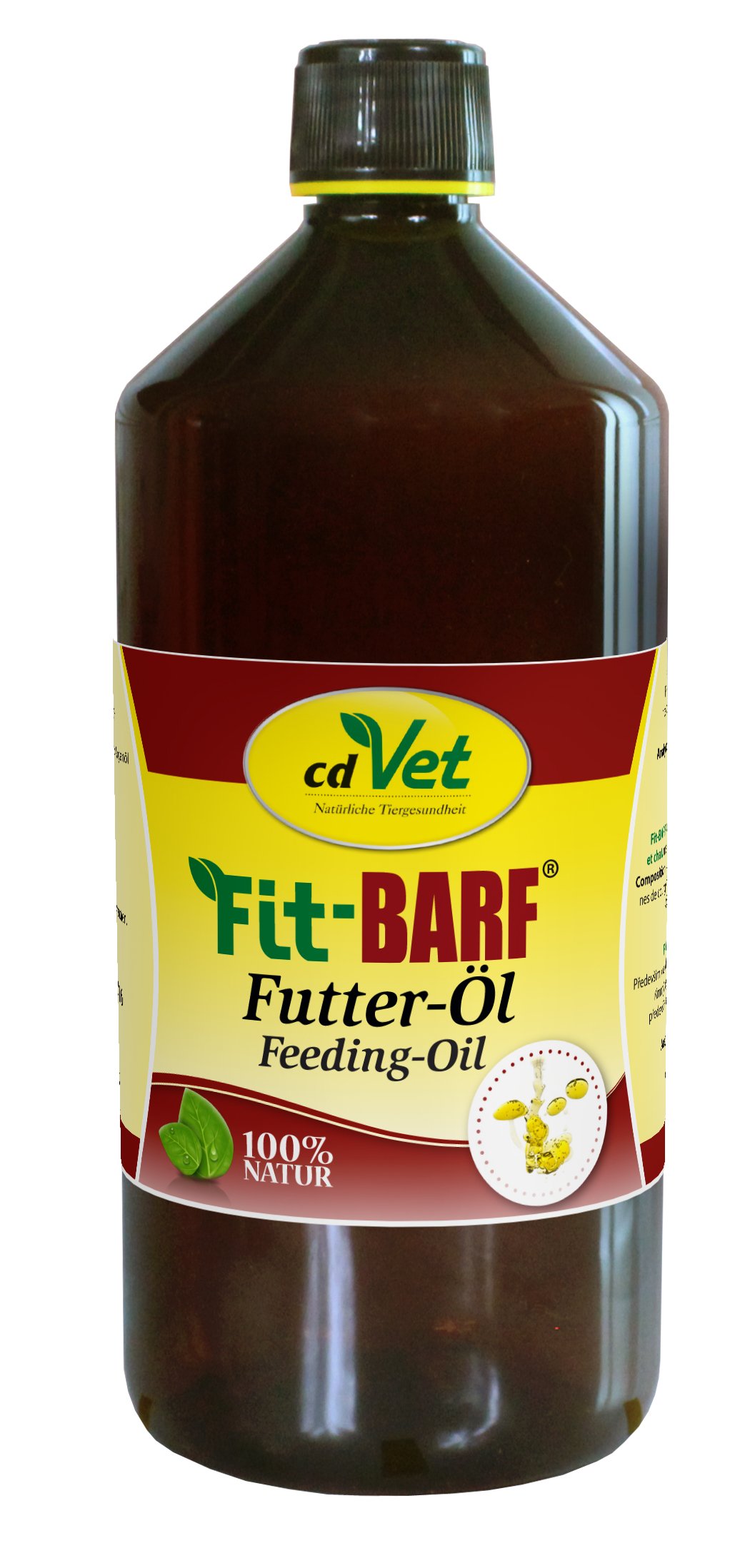 cdVet MicroMineral Hund & Katze 1000g - Nahrungsergänzung für Haustiere mit Mineralstoffen und Spurenelementen wie Magnesium und Calcium sowie Vitaminen & Fit-Barf Futter-Öl für Hunde & Katzen 1l