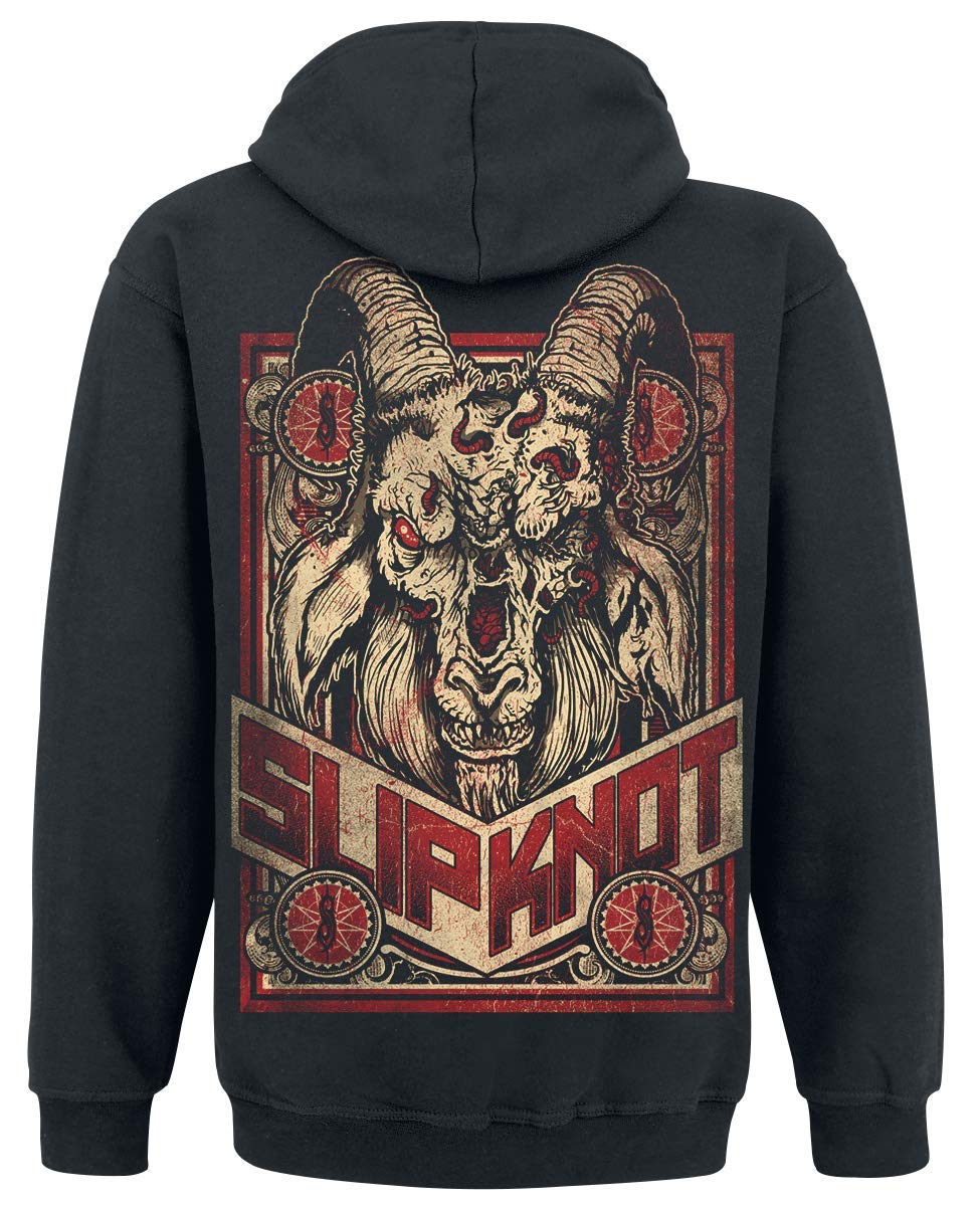 Slipknot Furious Goat Männer Kapuzenjacke schwarz Band-Merch, Bands, Horror