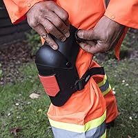 Vista 9 de Sellstrom S96211, rodillera Knee Pro universal híbrida ultra flexible con gel, color negro y naranja