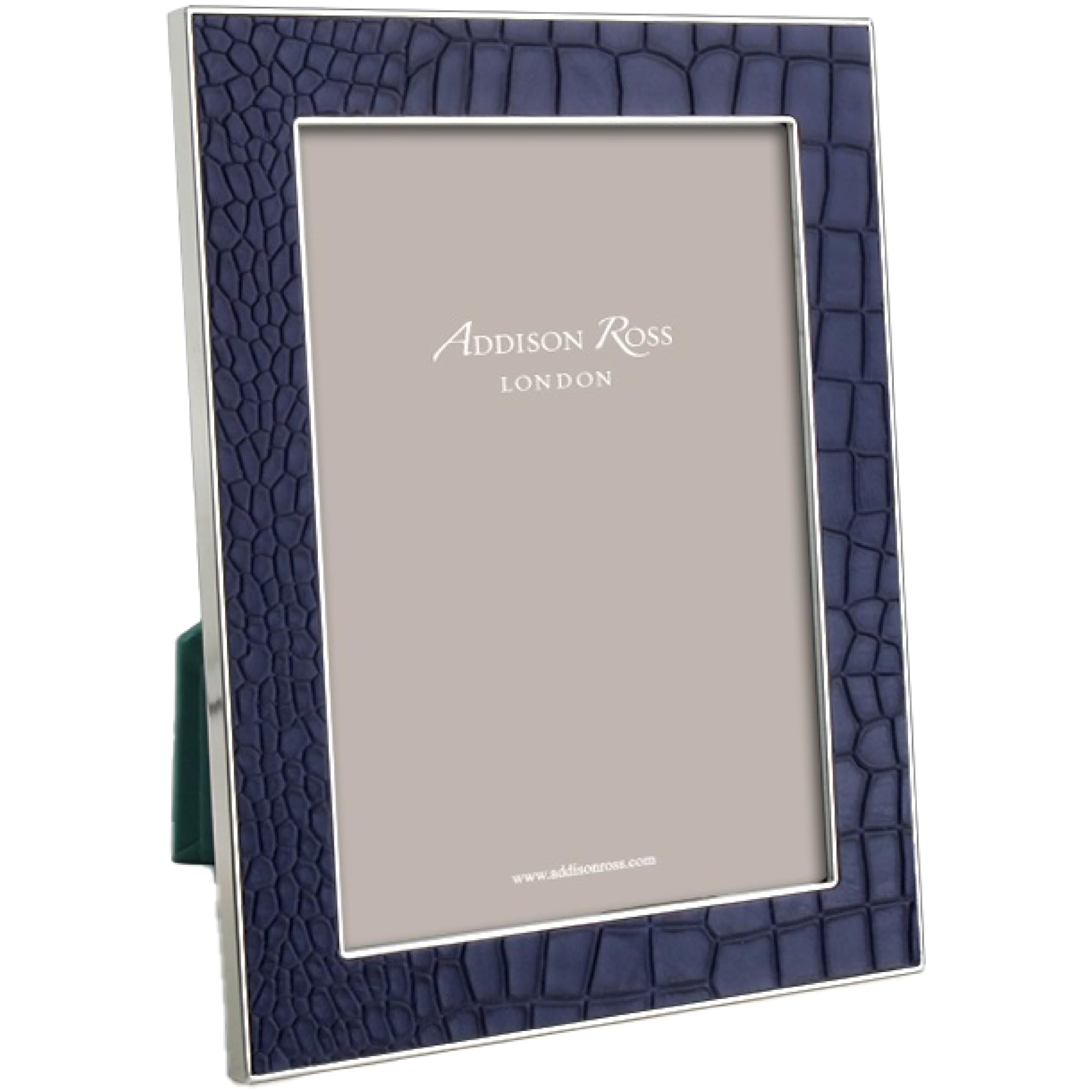 Addison Ross Photo Frame 5x7cm - Portrait or Landscape Display - Ideal Picture Frames for Gifting - Gift for Weddings, Birthday, Anniversary - Modern Design - Faux Blue Croc - 24mm