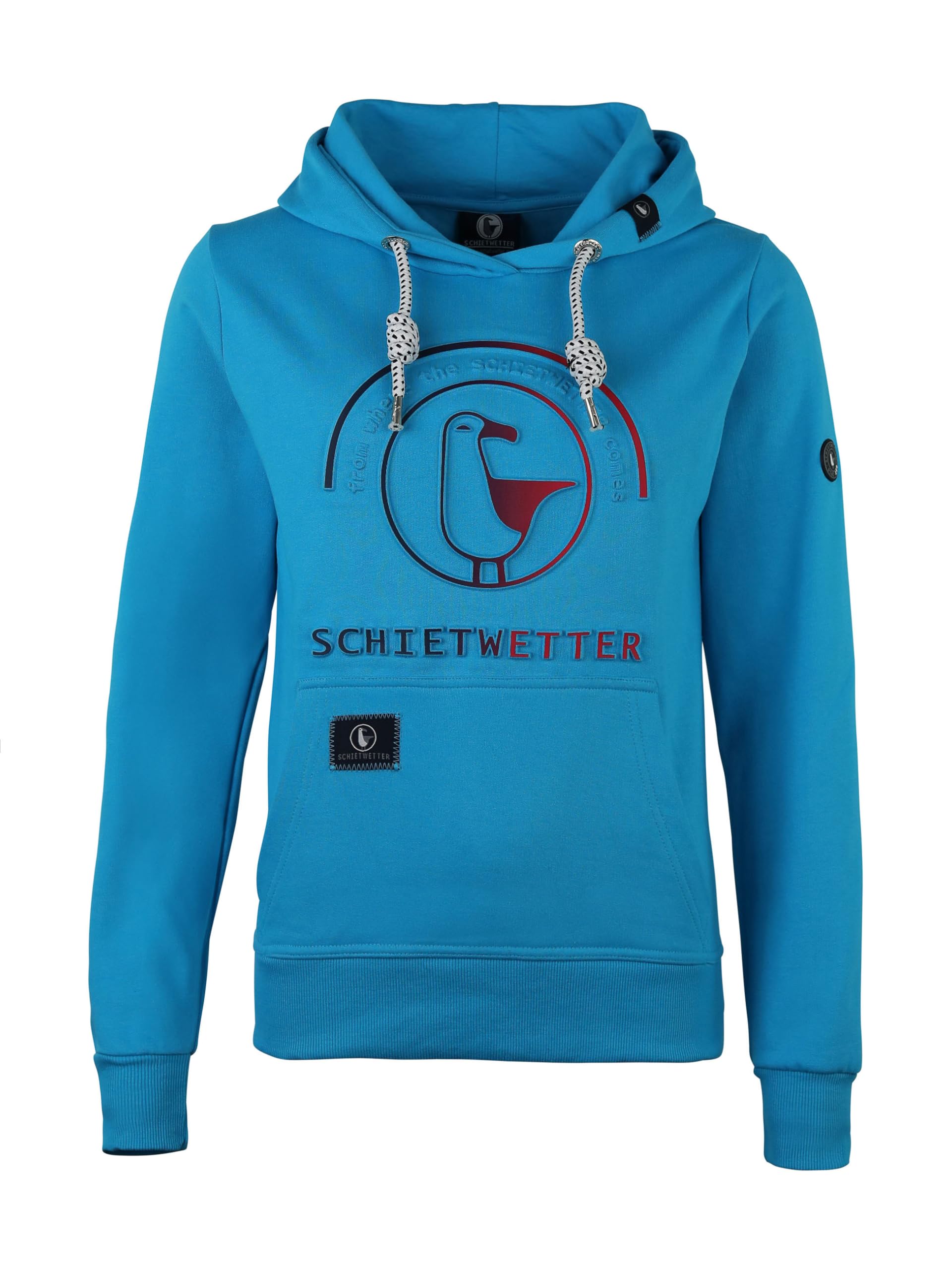 SCHIETWETTER Damen Hoodie Tamara 3D Emboss modisch, 3D-Prägedruck, bequem