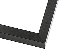 Vista 2 de Marco de caja de sombra de 8 x 10 pulgadas, madera gris carbón, con una profundidad de visualización útil de 3/4 pulgadas, incluye un tablero