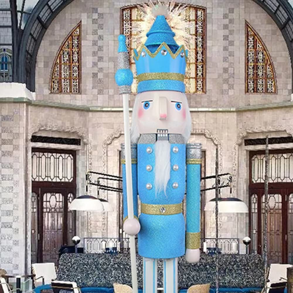 YRK CDL 4 piedi/120 cm/1,2 m di altezza, grande, gigante, in legno di Natale, schiaccianoci e soldato, decorazione per bambola/eventi vetrina, feste di nozze, decorazione per la casa e commerciale