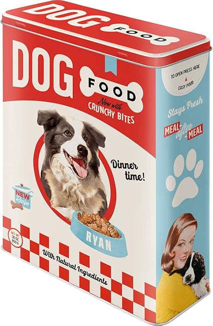 Nostalgic-Art 30325 - Animal Club - Dog Food, Storage Tin Box XL