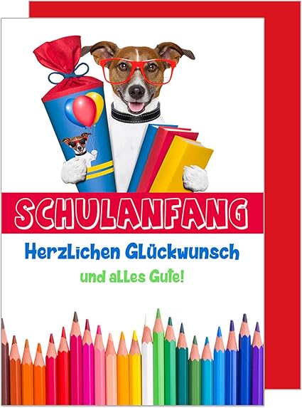 Premium Glückwunschkarte Zur Einschulung – Wunderschöne Klappkarte Mit Umschlag (11,5 X 17 Cm) Von Edition Seidel
