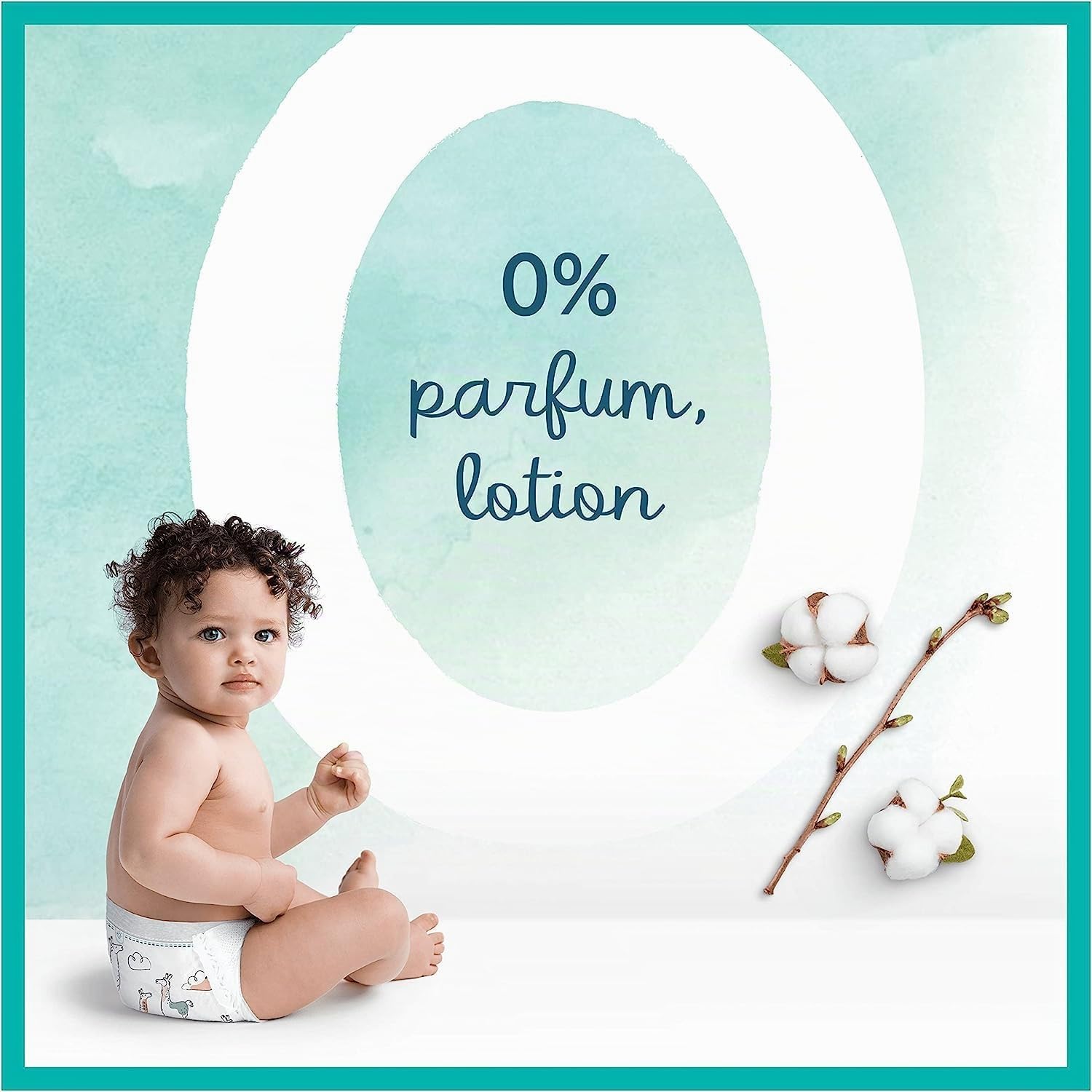 Pampers Couches Taille 5 (11-16 kg), Harmonie, 96 Couches Bébé (Lot de 4 x 24), 0% de compromis, 100% d'absorption, Ingrédients d'origine végétale, Hypoallergéniques