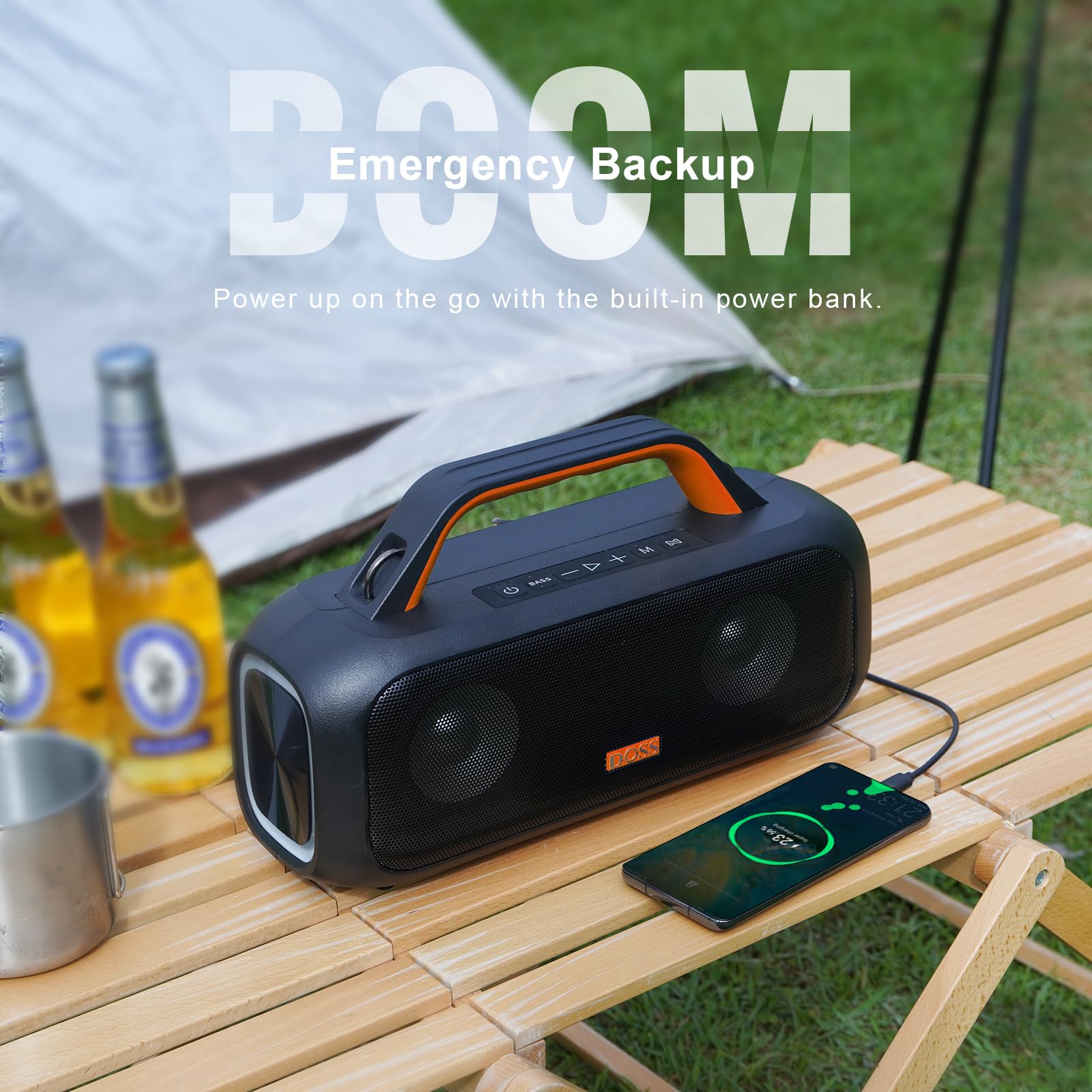 Amazon | DOSS Extreme Boom S Bluetoothスピーカー 60W大音量