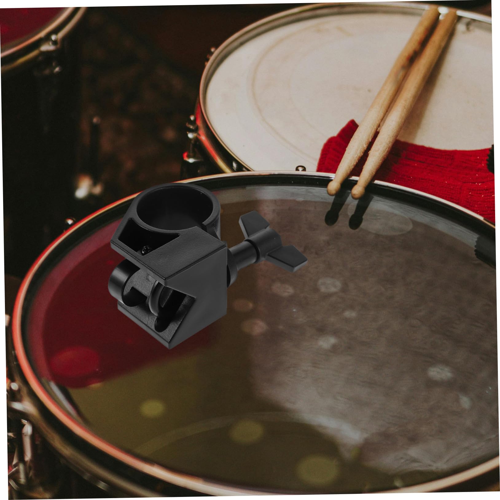 VANZACK Pinces de Support de Batterie pour Tambour Électronique, Fixation pour Équipement de Fixation du Tambour, en Plastique, Compatible Rack, pour Répétitions et Concerts