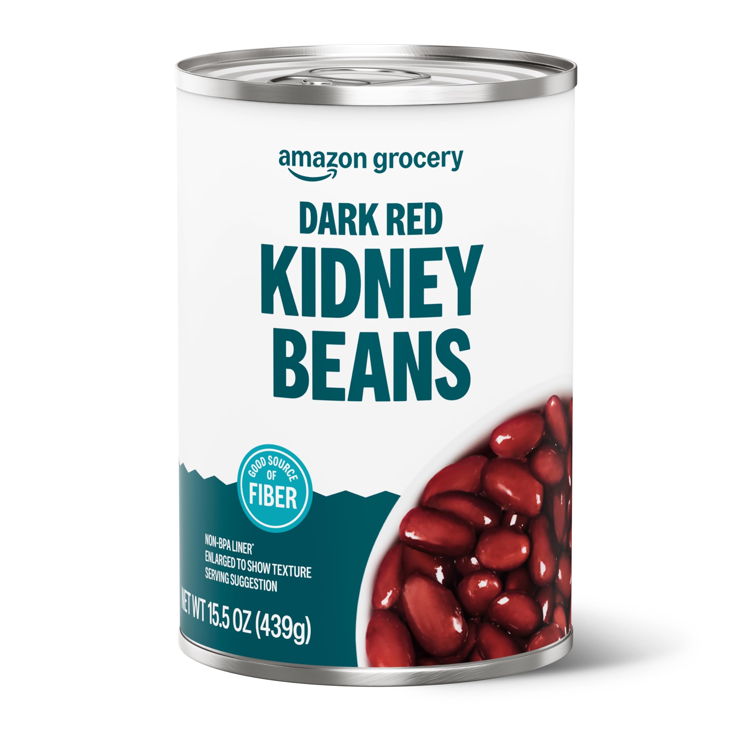 Amazon Grocery, Canned Dark Red Kidney Beans, 15.5 Oz (Previously Amazon Fresh, Packaging May Vary)