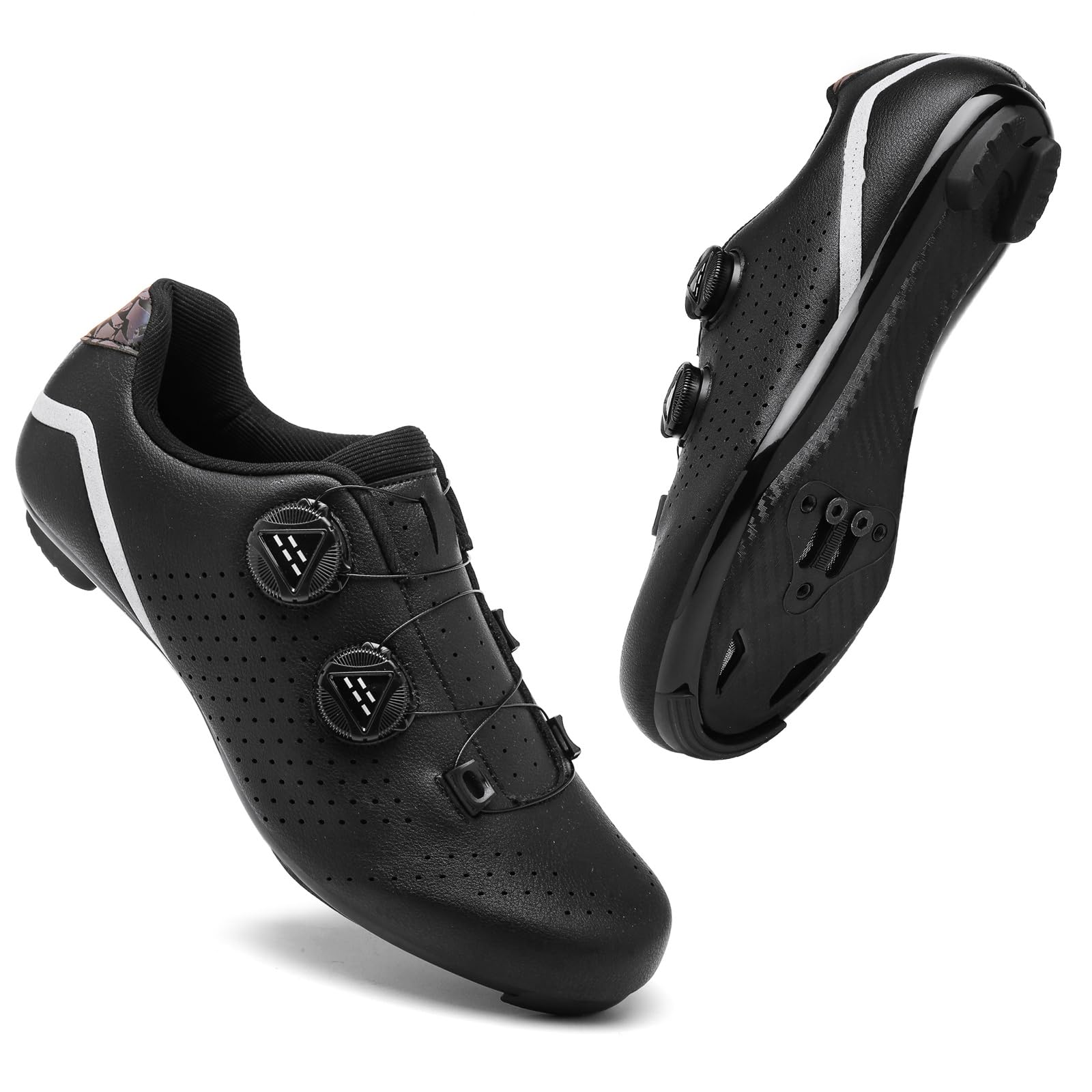 JiuQing Buty rowerowe Mężczyźni Kobiety Buty na rower górski szosowe Oddychające Wygodne Kompatybilne z knagami Peloton Delta