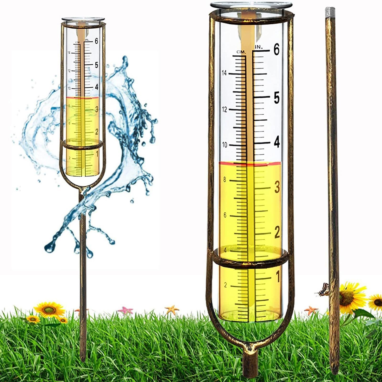 Pluviomètre - Métal - Jauge De Pluie Flottante - Outil De Mesure