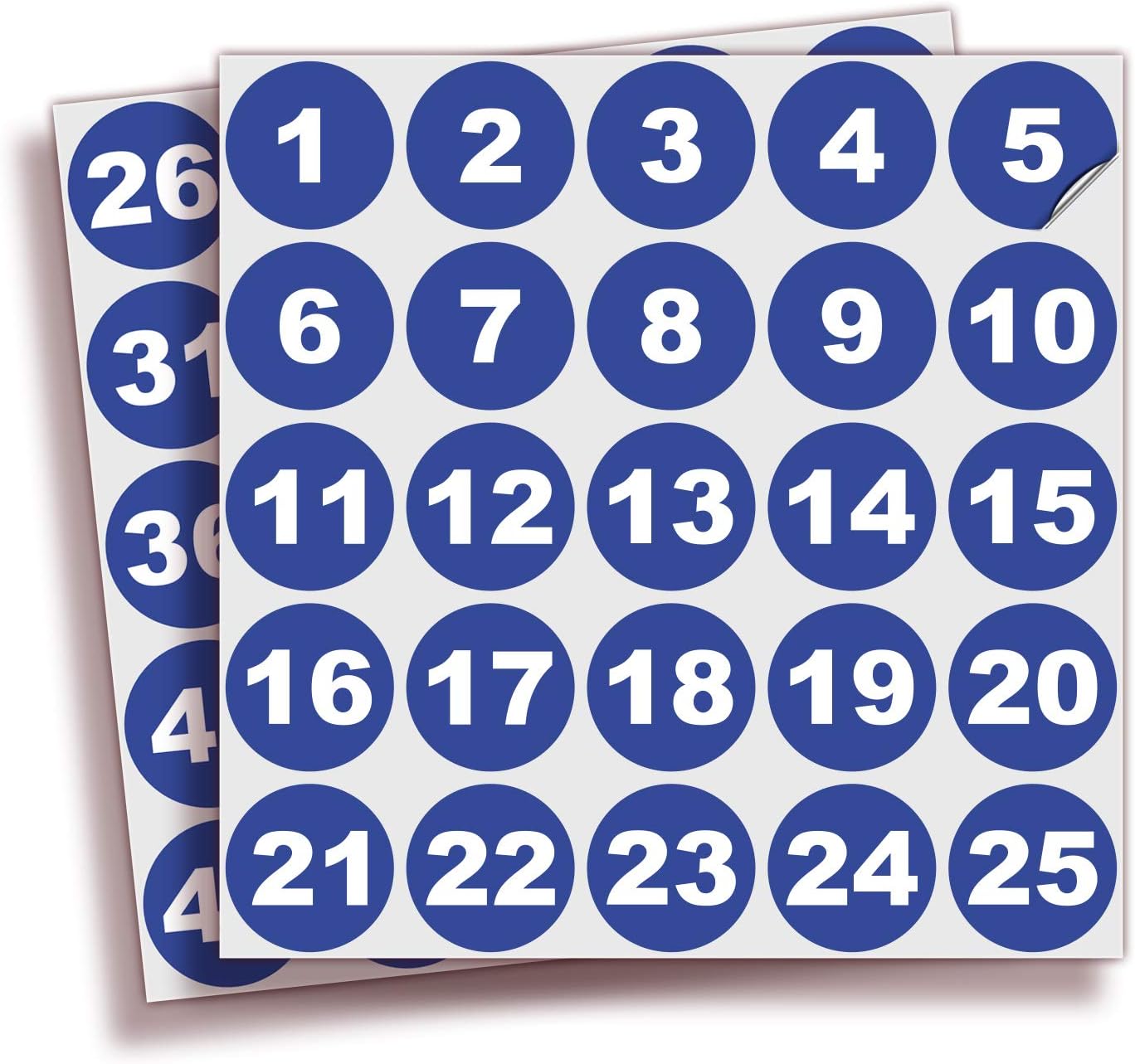 iSYFIX Black Consecutive Number Stickers – 1 to 50, 3-inch, 1 Set – Vinyl Self Adhesive Premium Decal, Ideal for Inventory, Storage, Organizing, Boxes, Bins, Toolbox, Lockers & More, Indoor/Outdoor