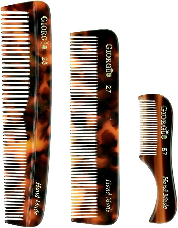 GIORGIO Conjunto com 3 pentes para barba e bigode