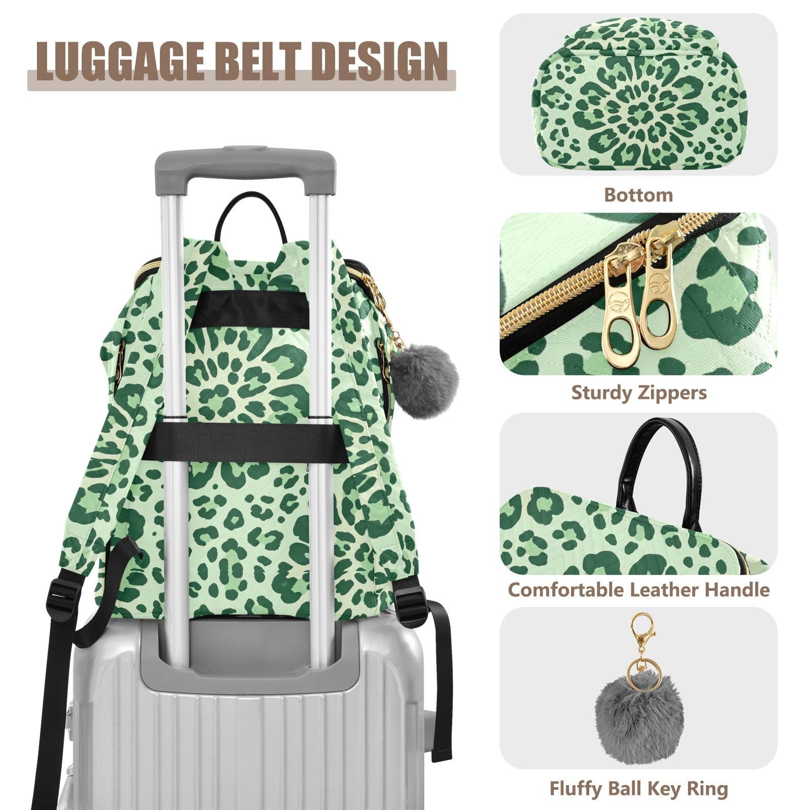 Zaino alla moda da 15L per le donne elegante borsa multiuso leggera