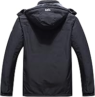 Vista 2 de Pooluly - Chaqueta impermeable de invierno, esquí, snowboard, para hombre, con capucha, rompevientos.