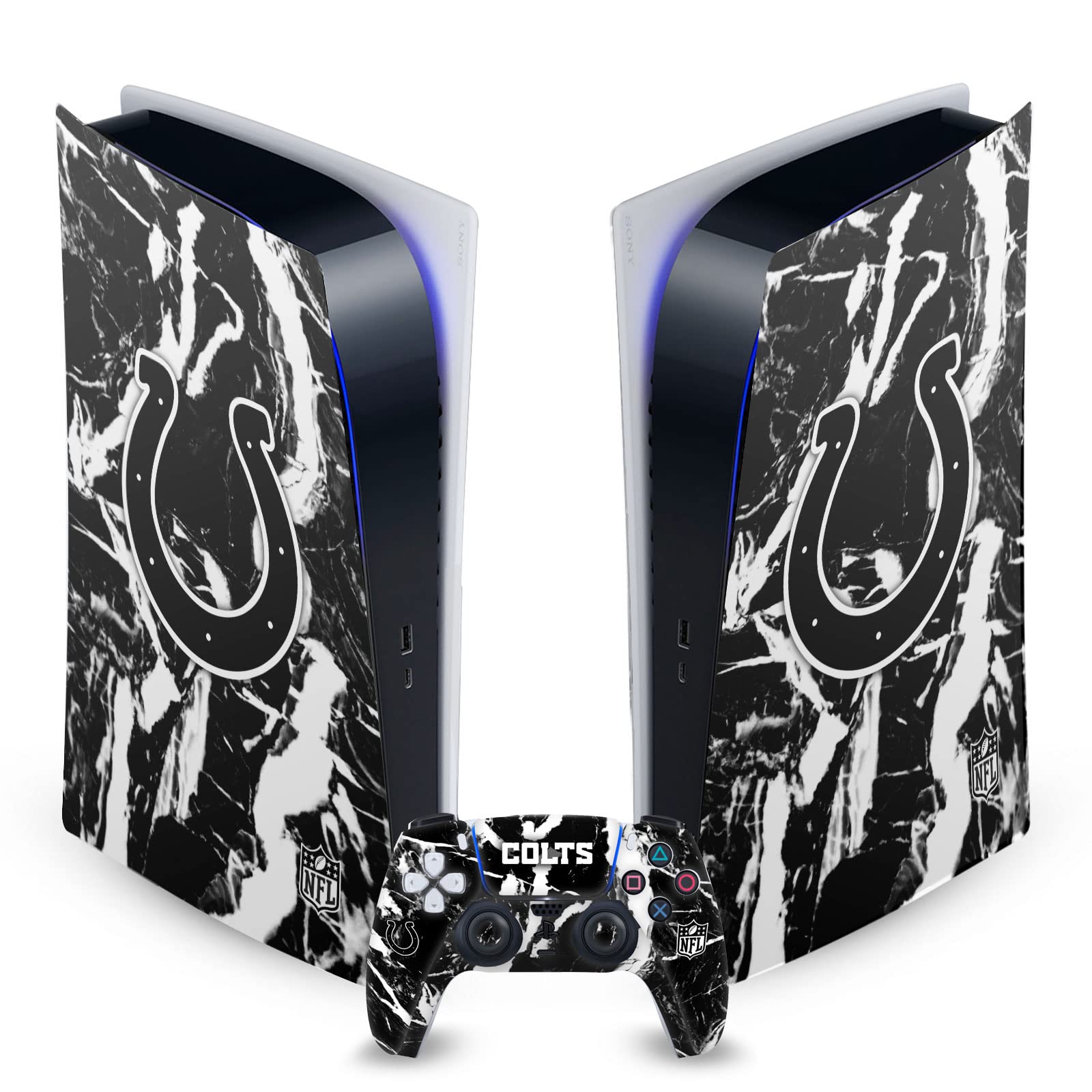 Vinyle Indianapolis Colts Effet Marbre Premium pour PS5 - 7